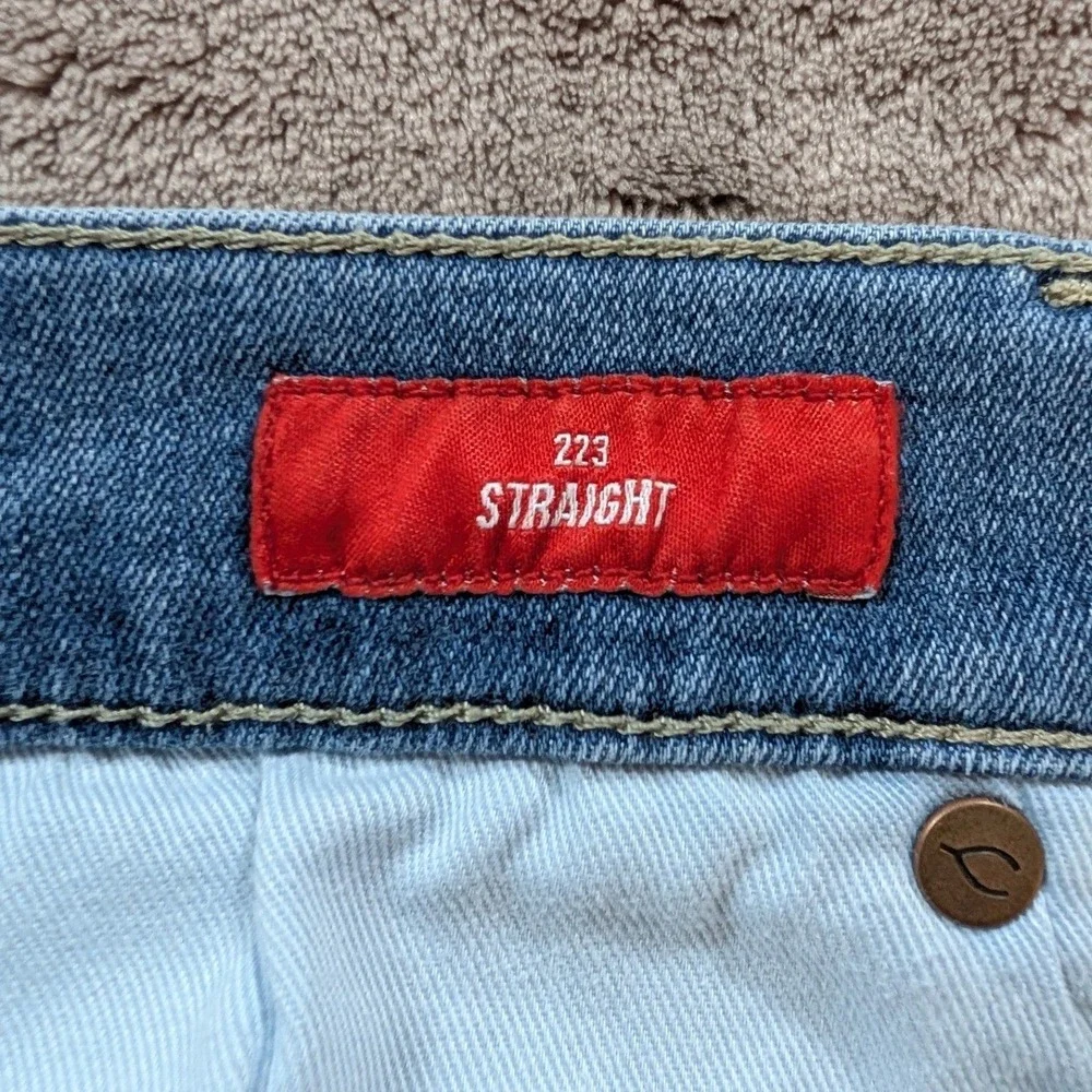 Lucky Brand Mens Straight Leg Jeans Medium Wash Blue Denim 30x32 RN80318